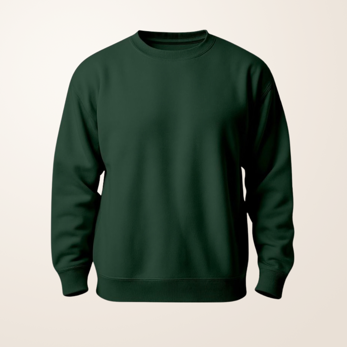 Green Fleece Sweatshirt – Soft Warm Casual Pullover