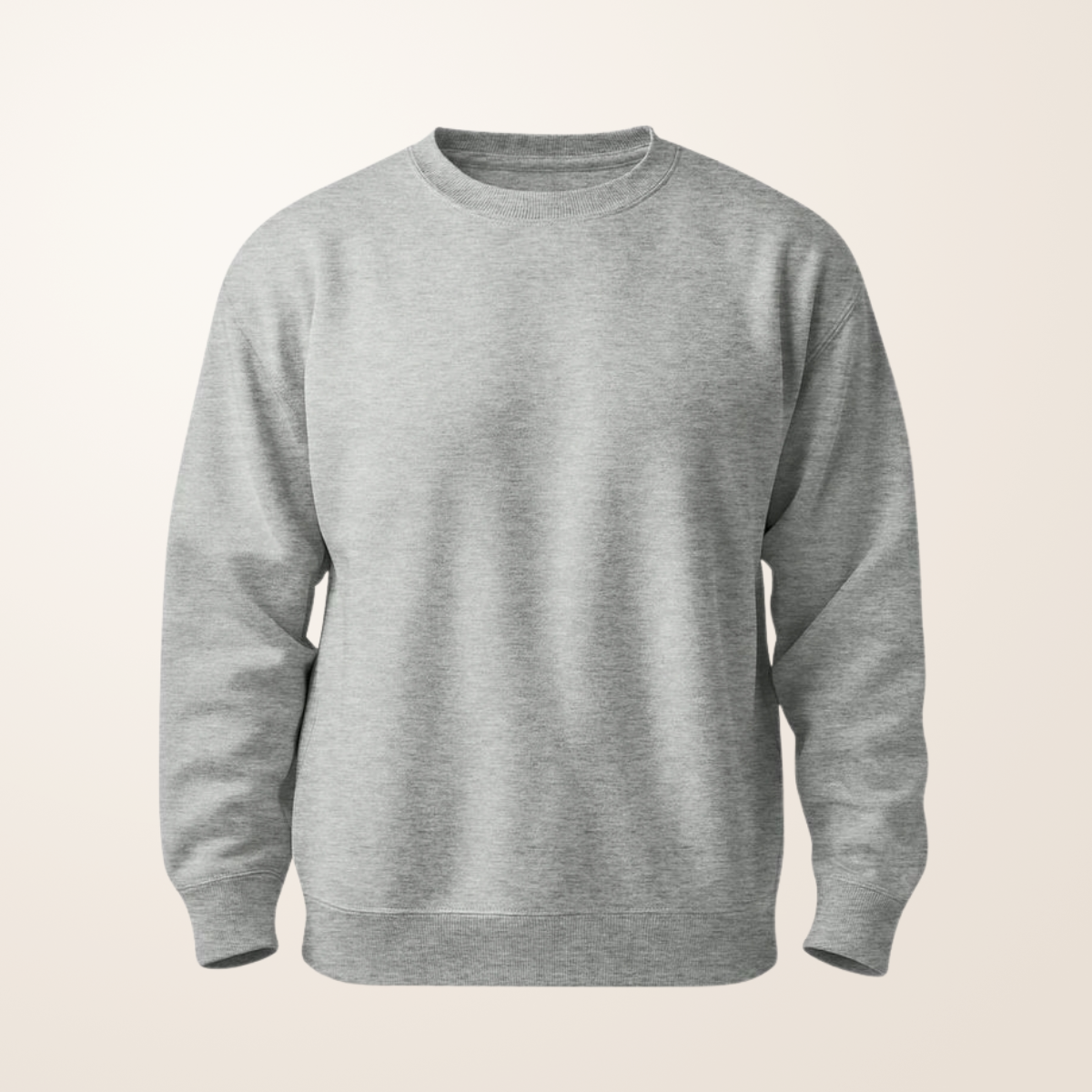Grey Fleece Sweatshirt – Soft Warm Casual Pullover