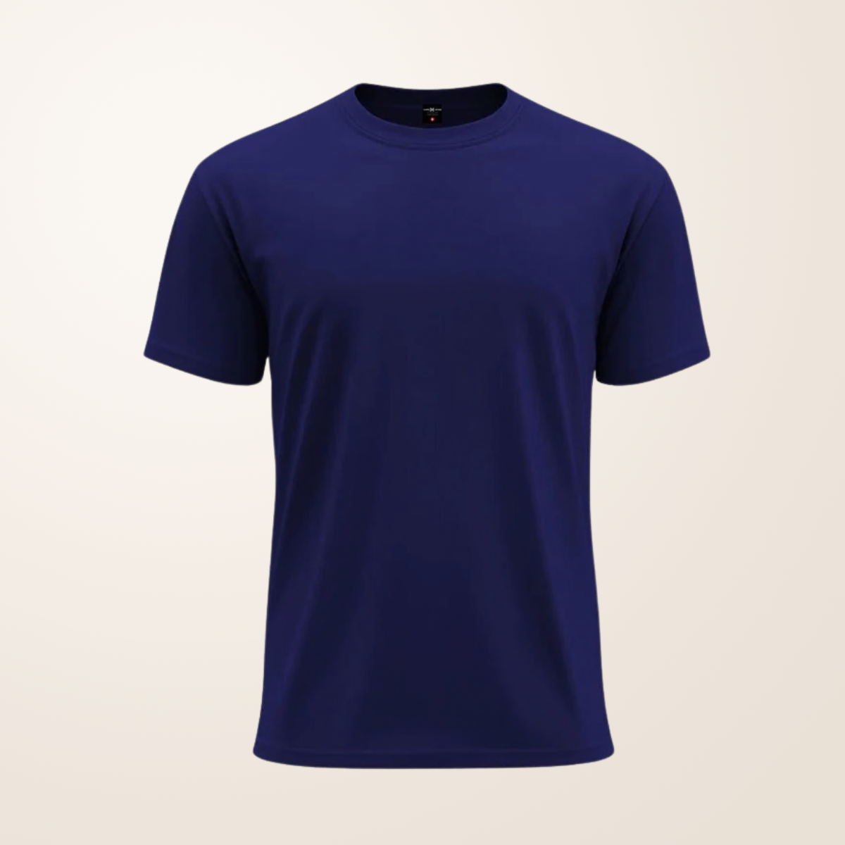 Navy Blue Lycra Half Sleeve T-Shirt